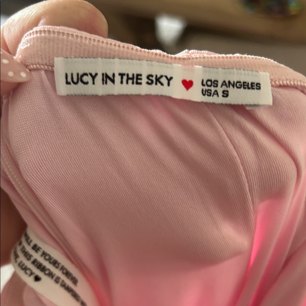 Lucy in the Sky Light Pink Strapless Dress - Picture 5 of 5